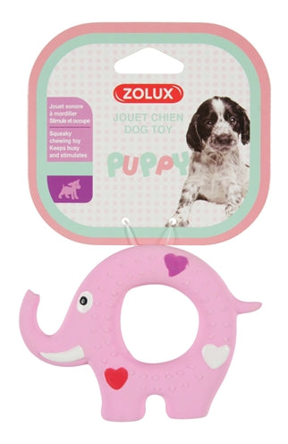 Zolux Puppyspeelgoed Latex Olifant Roze 11,5X2X8 CM - 0031 Shop