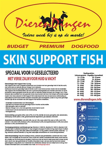 Merkloos Budget Premium Dogfood Skin Support Fish 12,5 KG - 0031 Shop