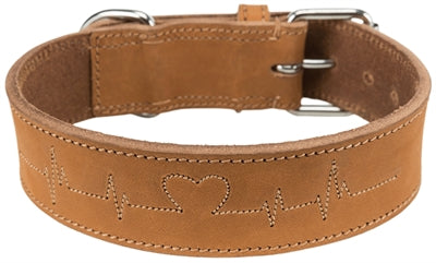 Trixie Halsband Hond Rustic Vetleer Heartbeat Bruin - 0031 Shop