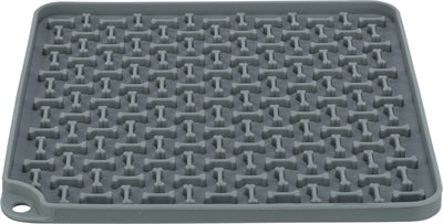 Trixie Lick'n'snack Mat Siliconen Donkergrijs 20X20 CM - 0031 Shop